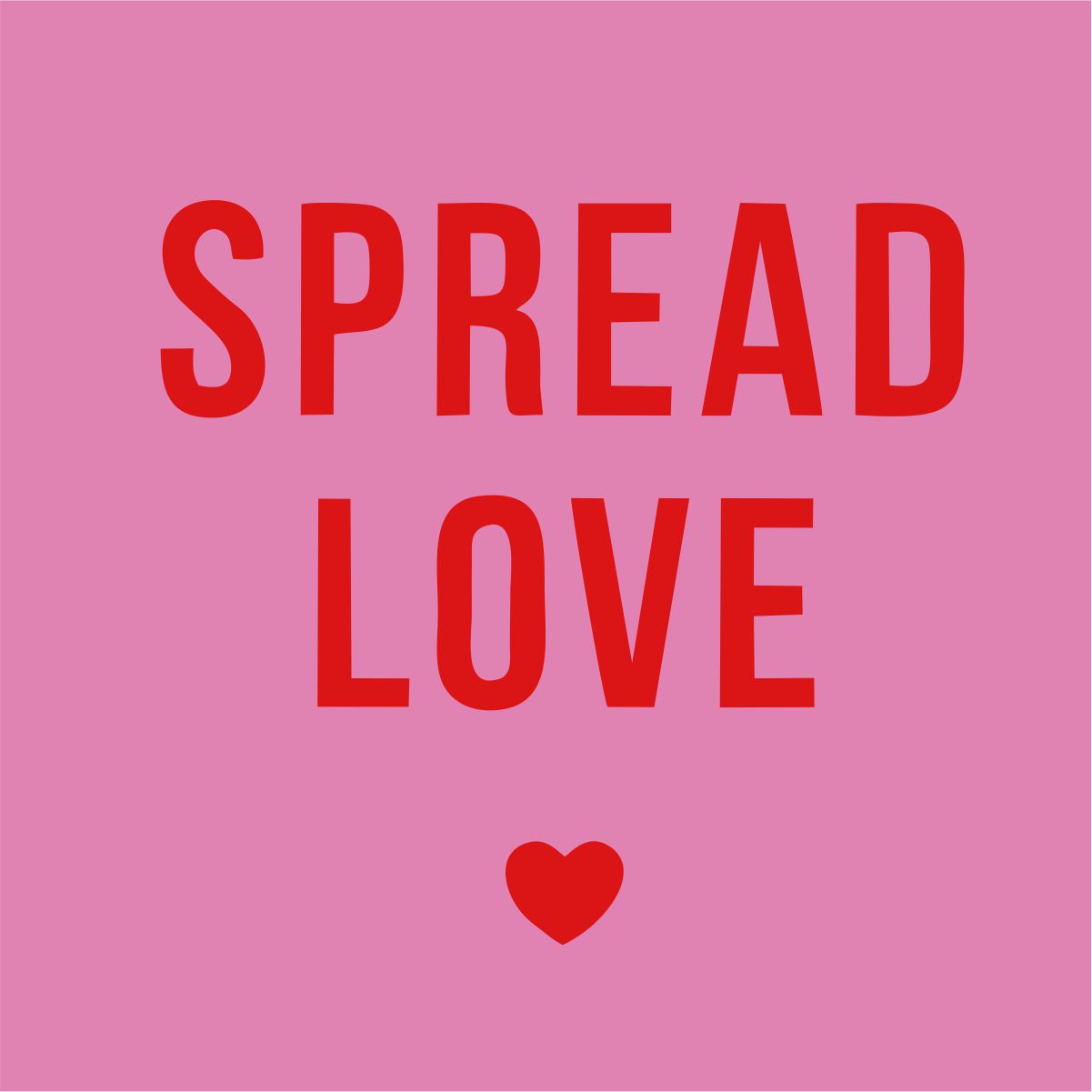 Rosa UNISEX T-Shirts „Spread love“