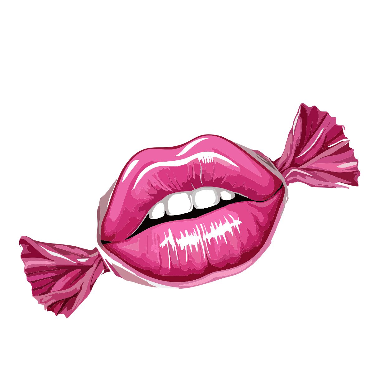 Biele UNISEX tričko „Bozk ako cukrík“