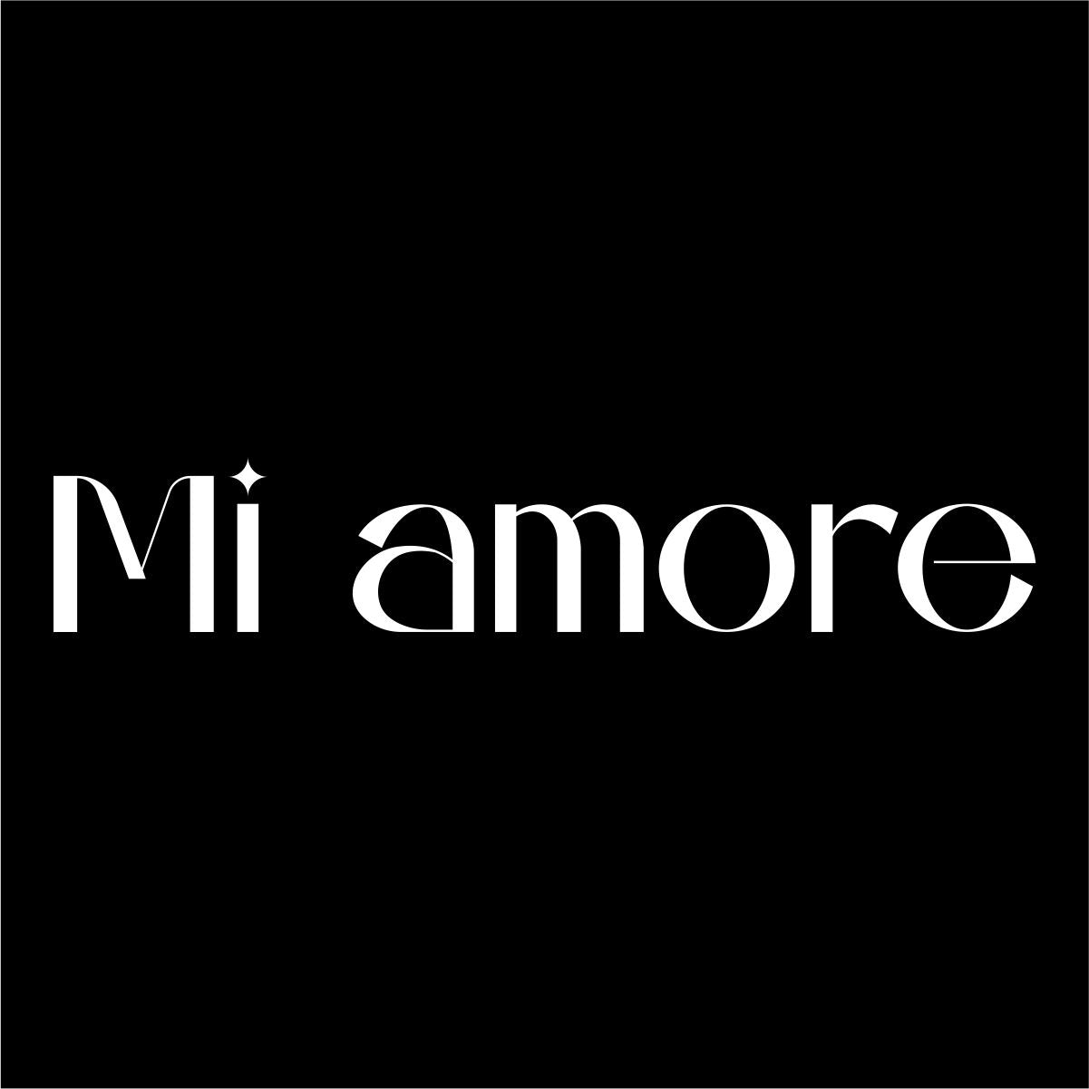 Schwarzes UNISEX T-Shirt Mi Amore