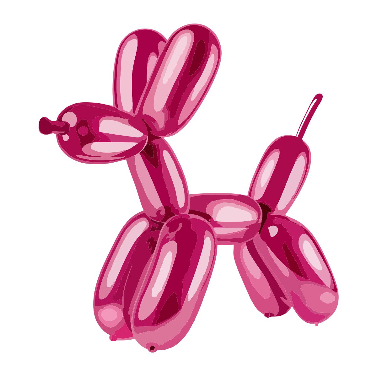 Biely UNISEX pulóver „Nafúknutý pes“