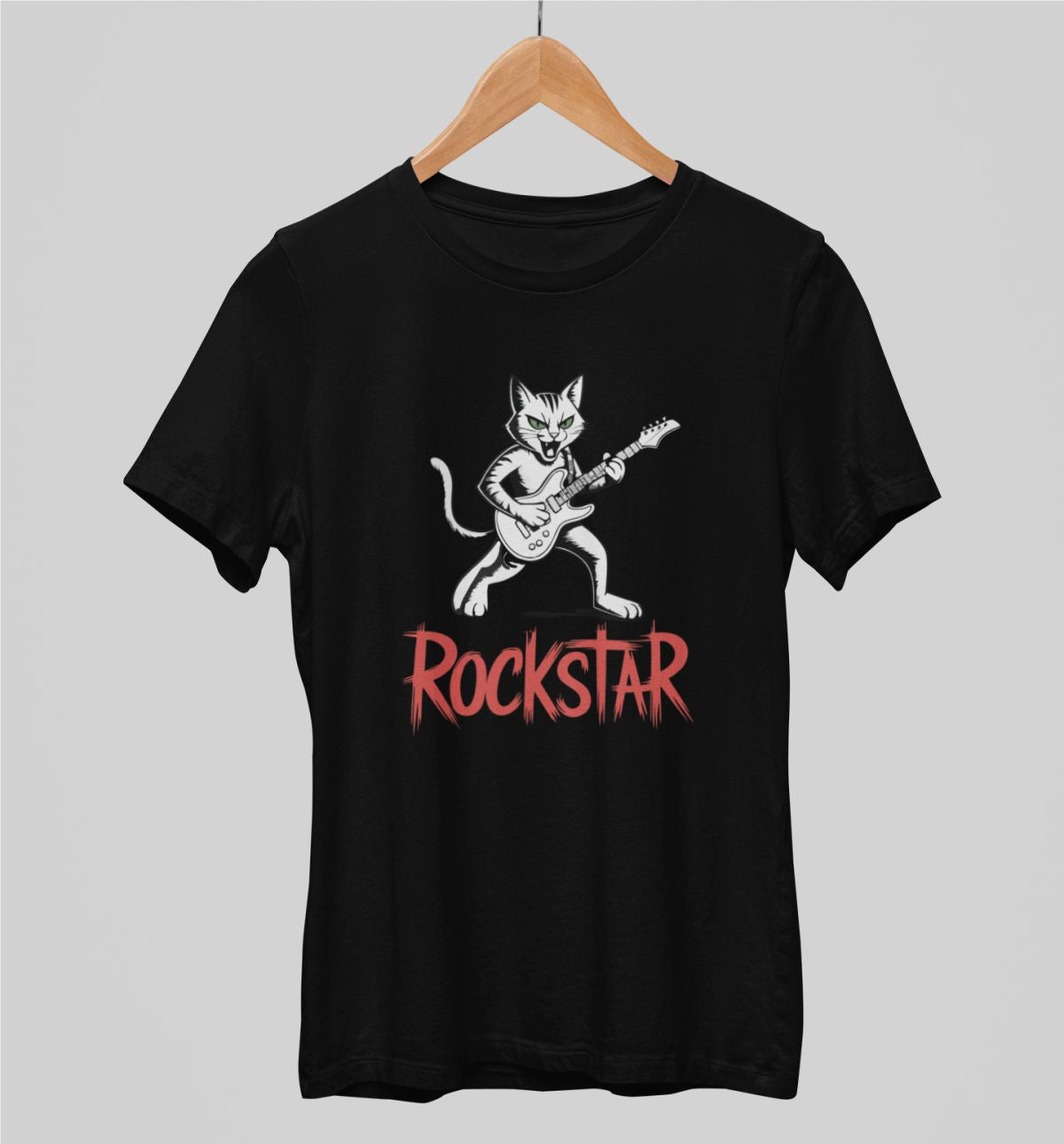 Čierne UNISEX tričko „Rockstar“