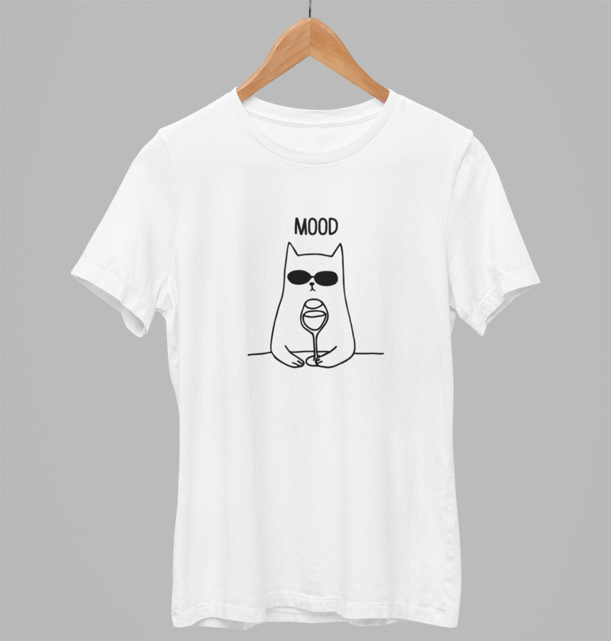 Biele UNISEX tričko „Mood“