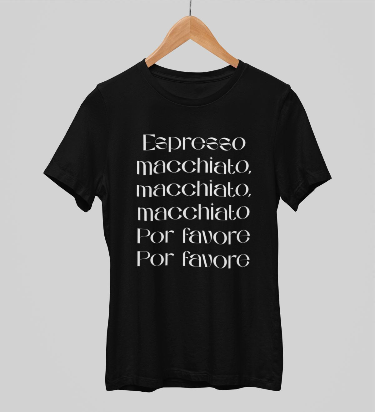 Čierne UNISEX tričko „Espresso“