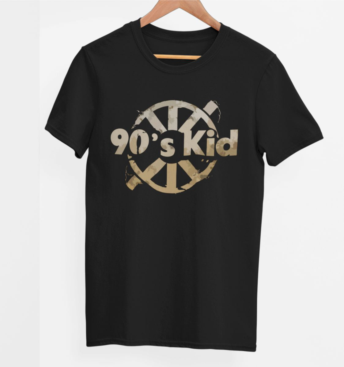 Čierne UNISEX tričko „90’s kid“