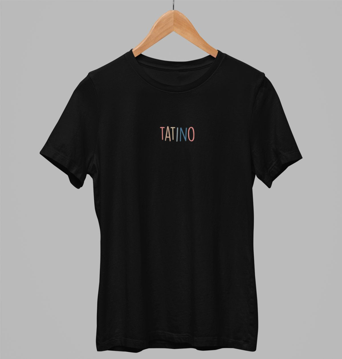 Čierne UNISEX tričko „Tatino“