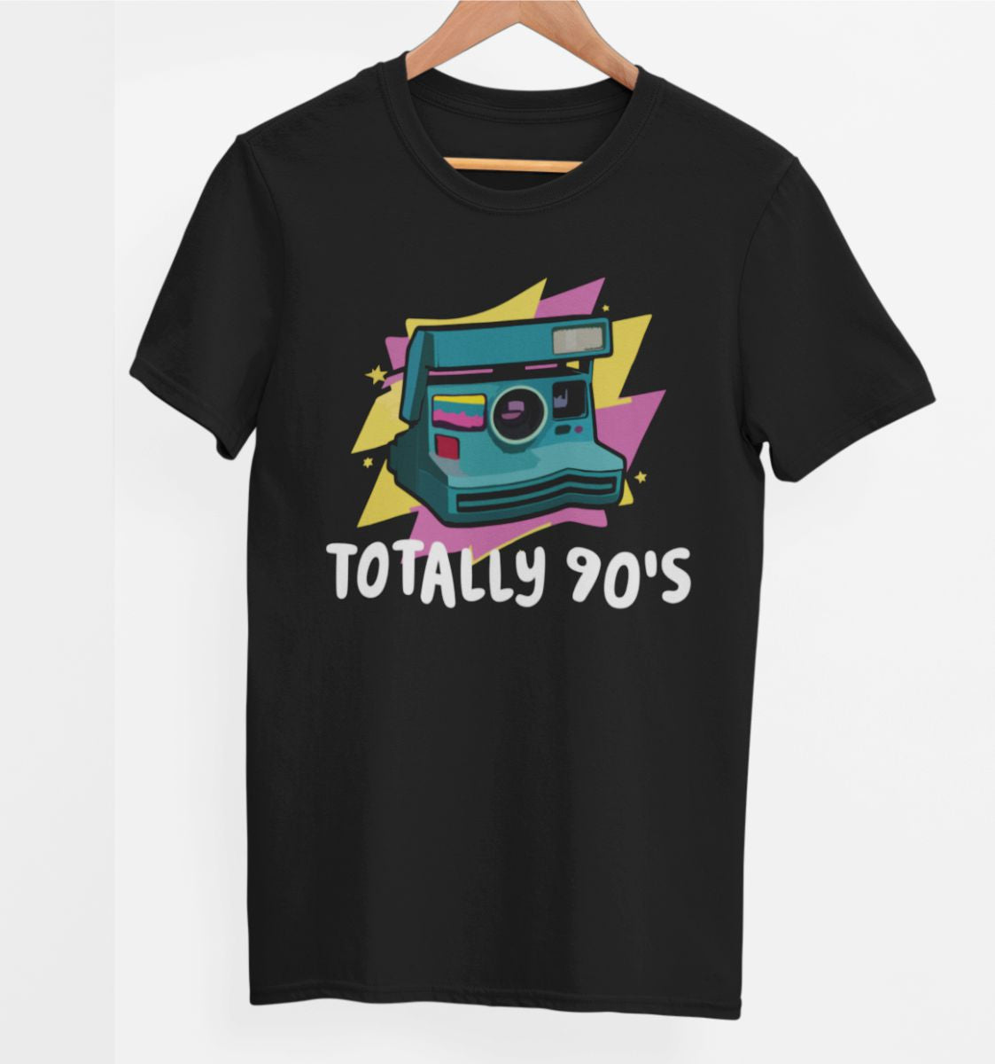 Čierne UNISEX tričko „Totally 90’s“