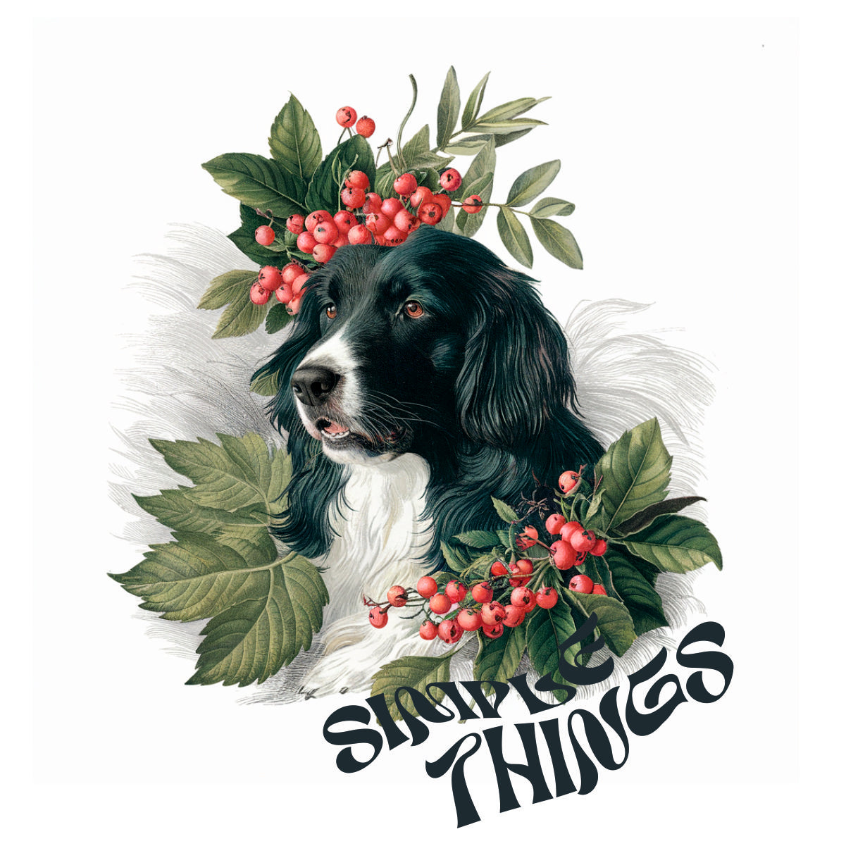 Weiße UNISEX T-Shirts mit Rückenaufdruck "Simple Things"