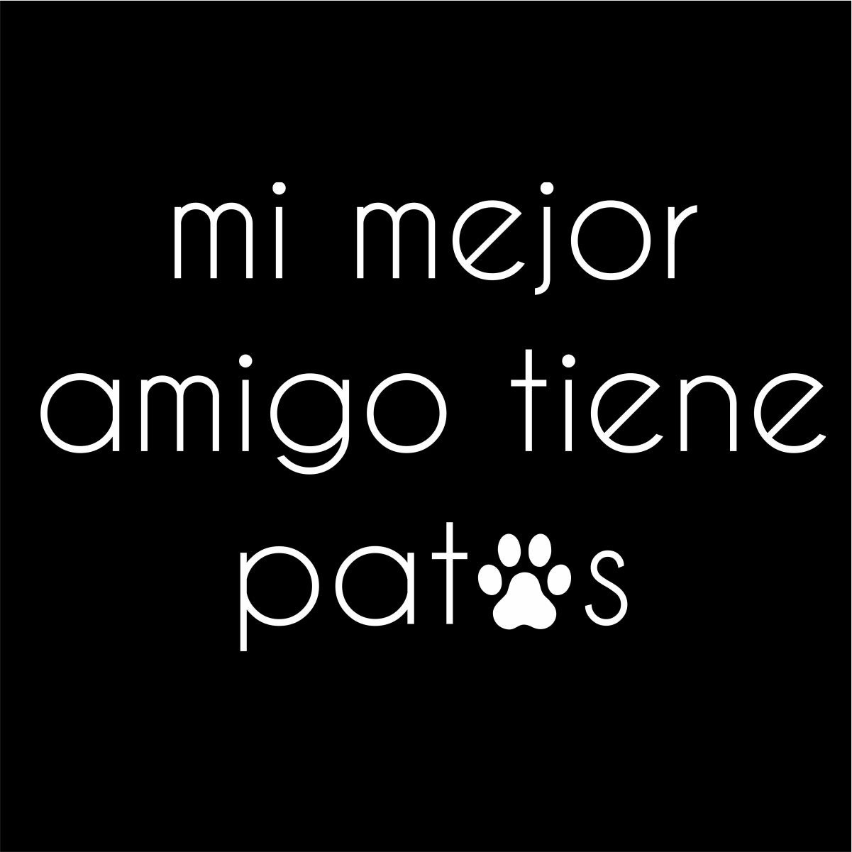 Čierne UNISEX tričko „Mi mejor amigo“