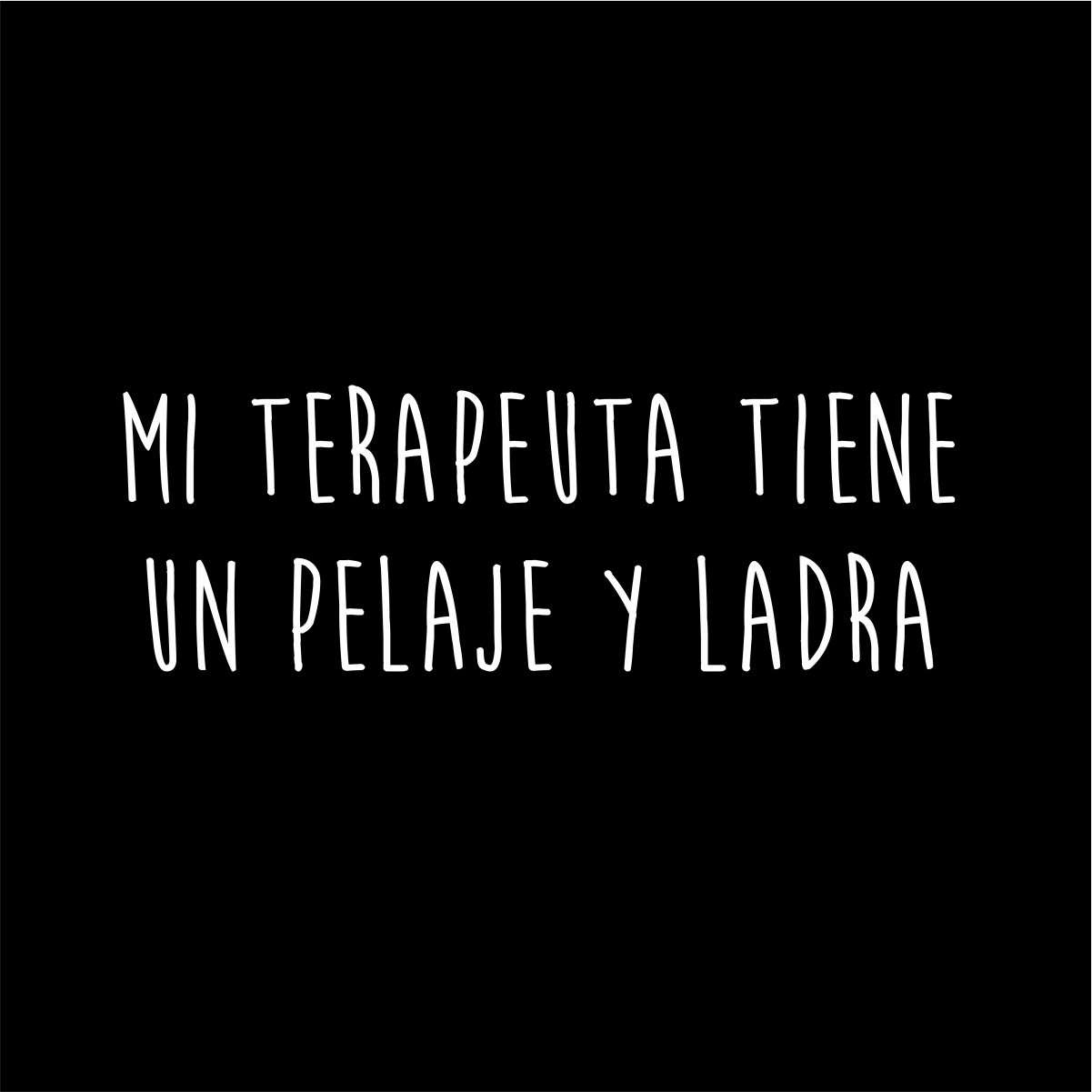 Čierne UNISEX tričko „Mi terapeuta“