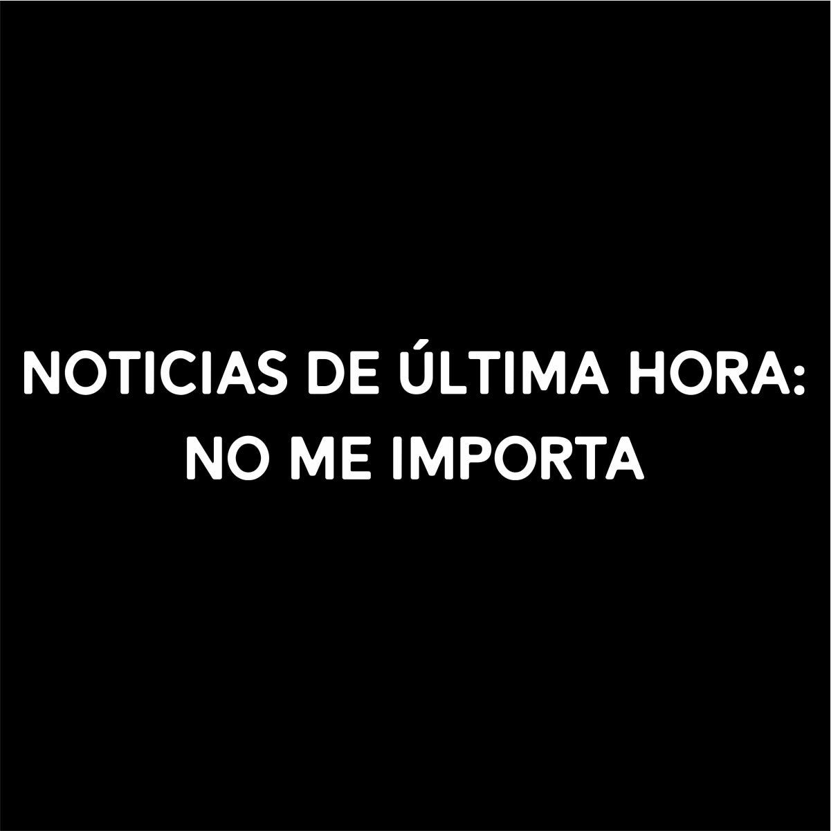 Čierne UNISEX tričko „Noticias“