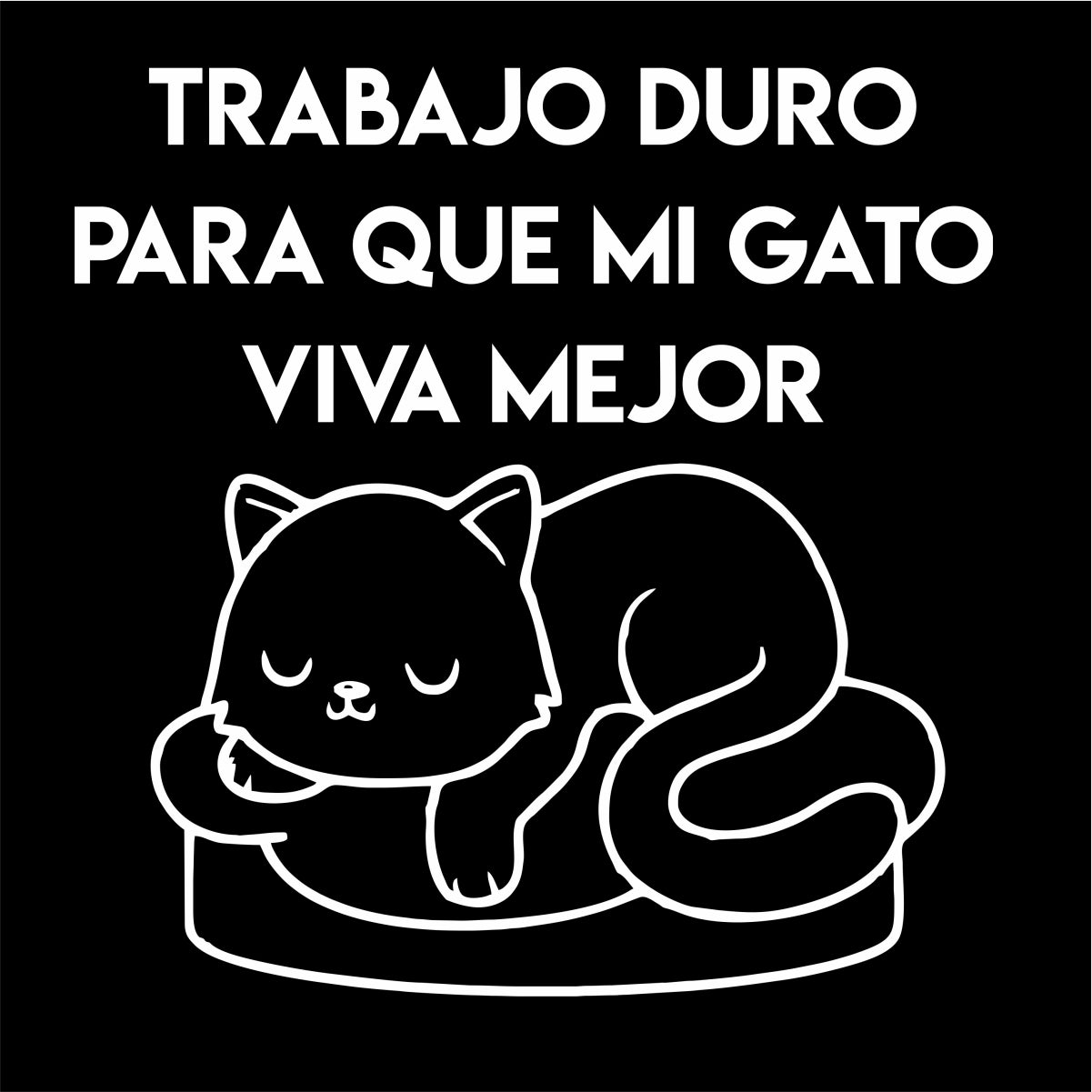 Čierne UNISEX tričko „Trabajo duro“