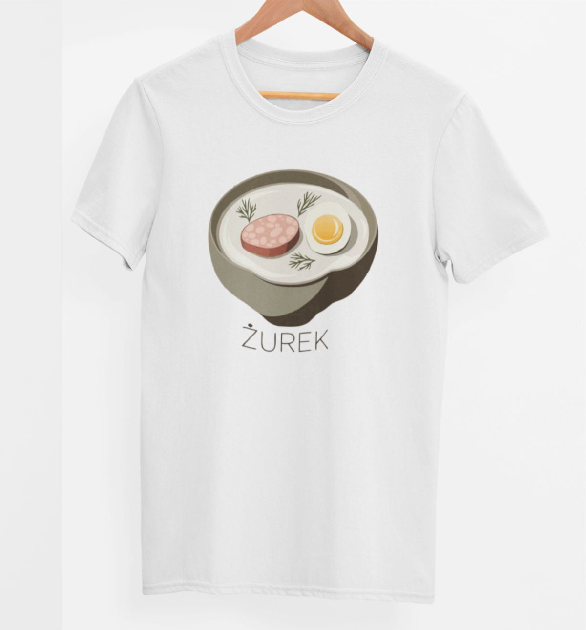 Biele UNISEX tričko „Żurek“