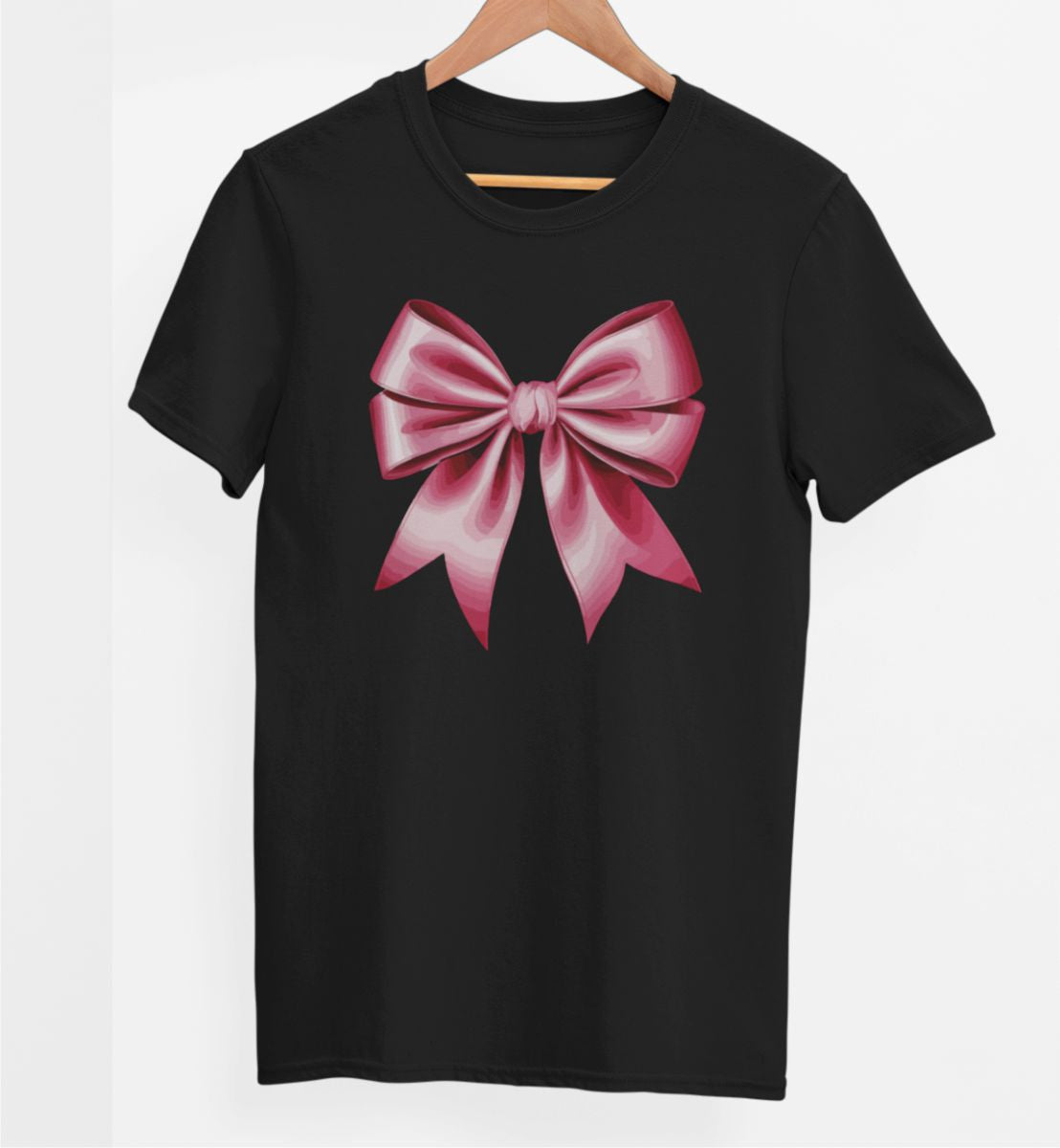 Čierne UNISEX tričko „Mašľa“