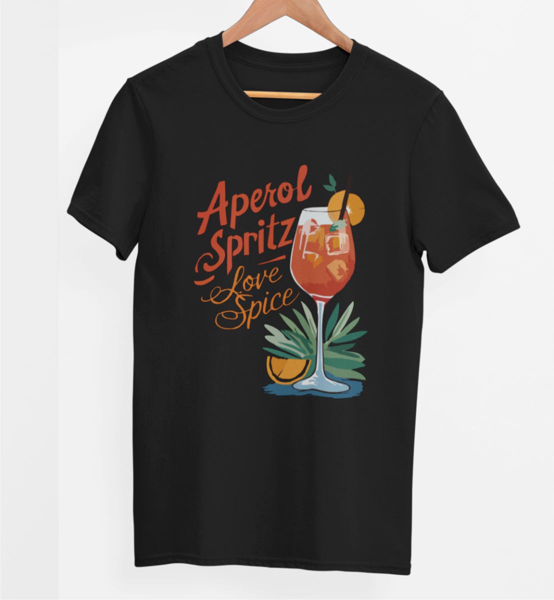 Čierne UNISEX tričko „Aperol“