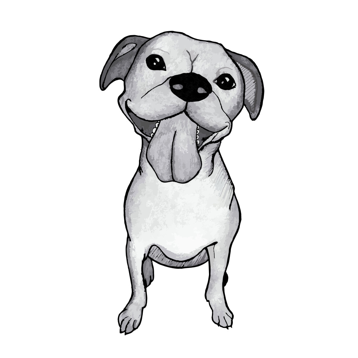 Biele UNISEX tričko „El perro es felicidad“