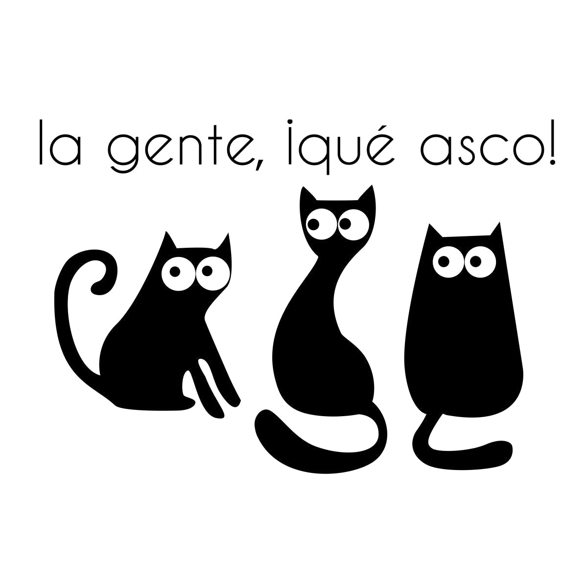 Biele UNISEX tričko „La gente“