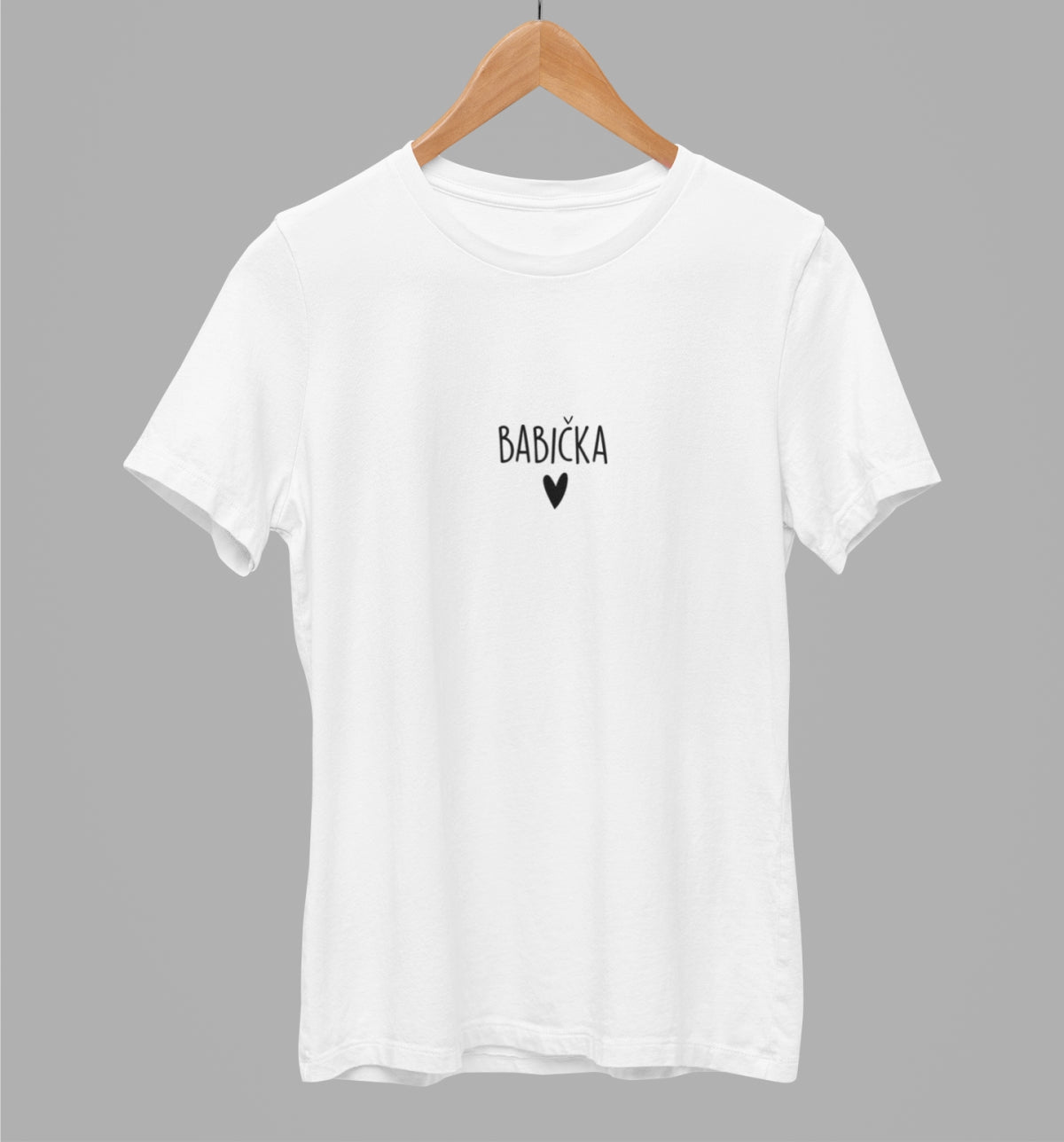 White unisex t-shirt "Babička"