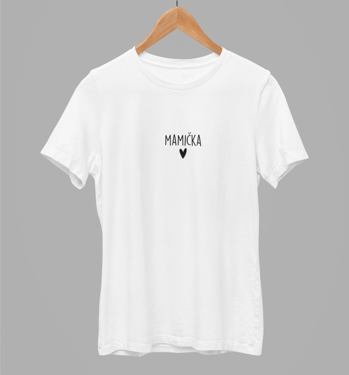 White unisex t-shirt "Mamička"