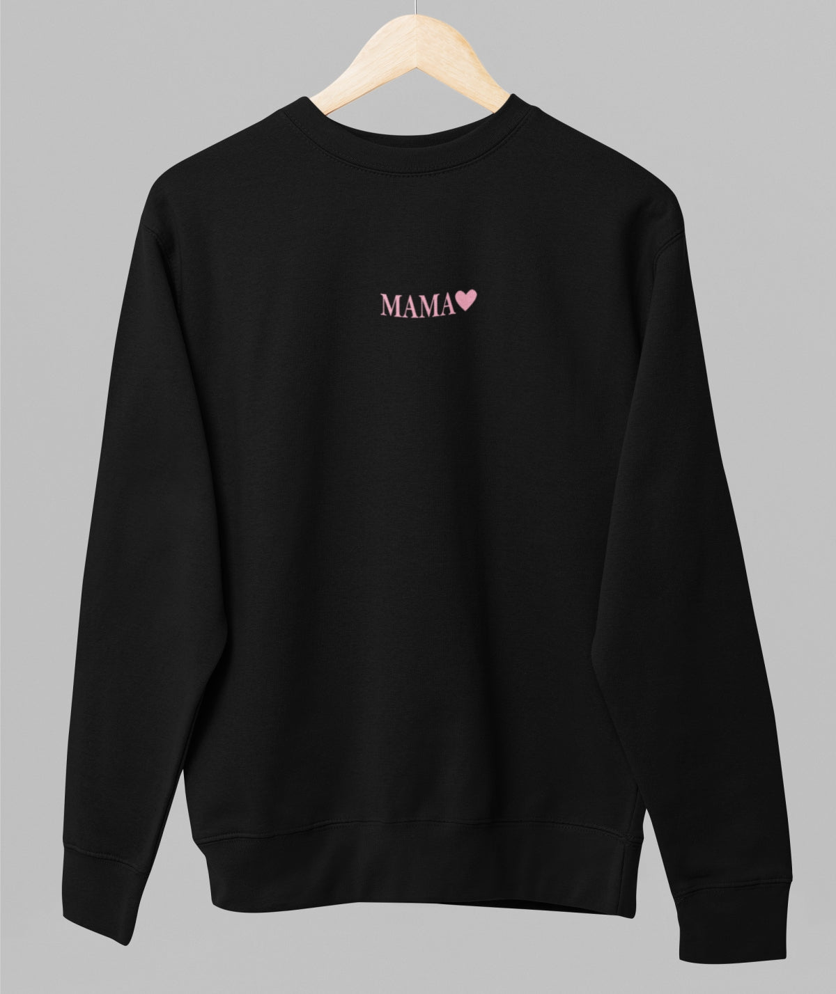 Black unisex sweatshirt "Minimalistická mama"