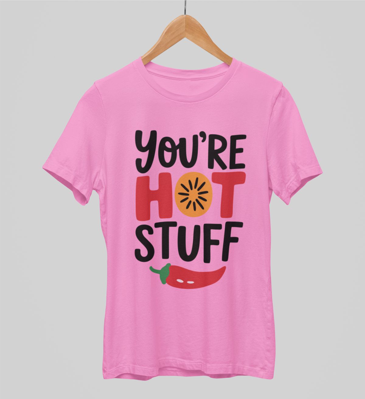 Rosa UNISEX T-Shirts „You’re hot stuff“