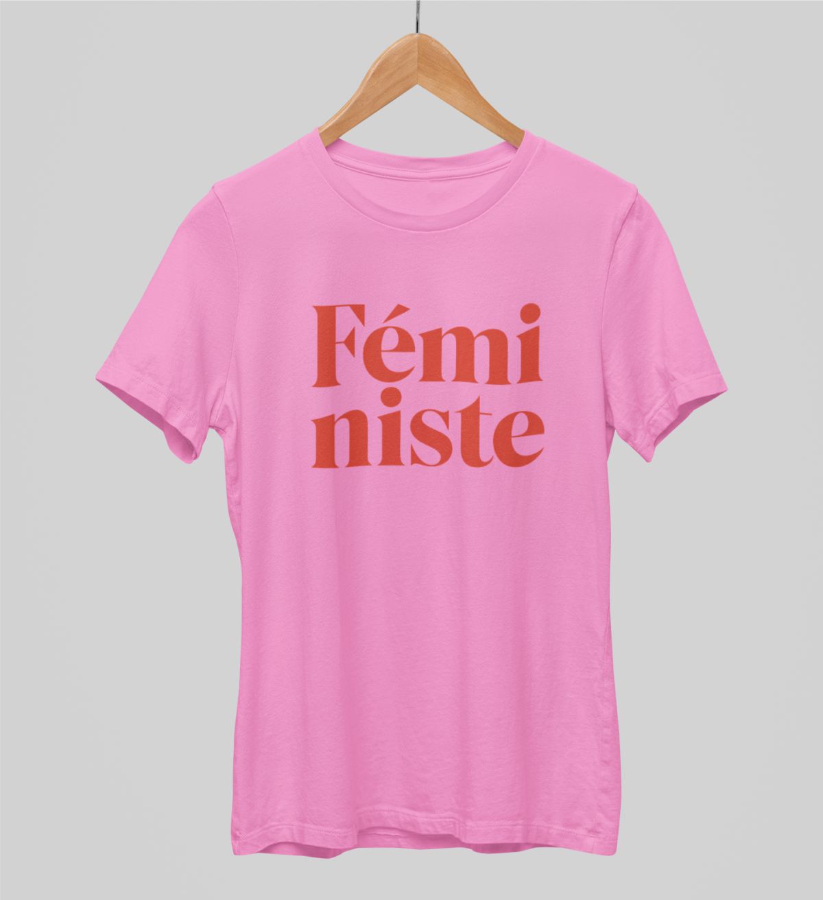 Ružové UNISEX tričká „Feministe“