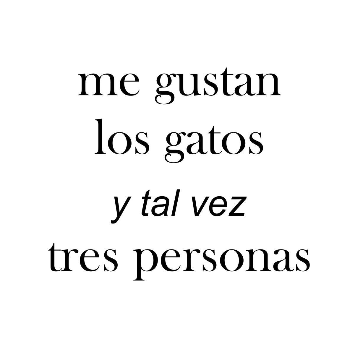 Biele UNISEX tričko „Me gustan los gatos“