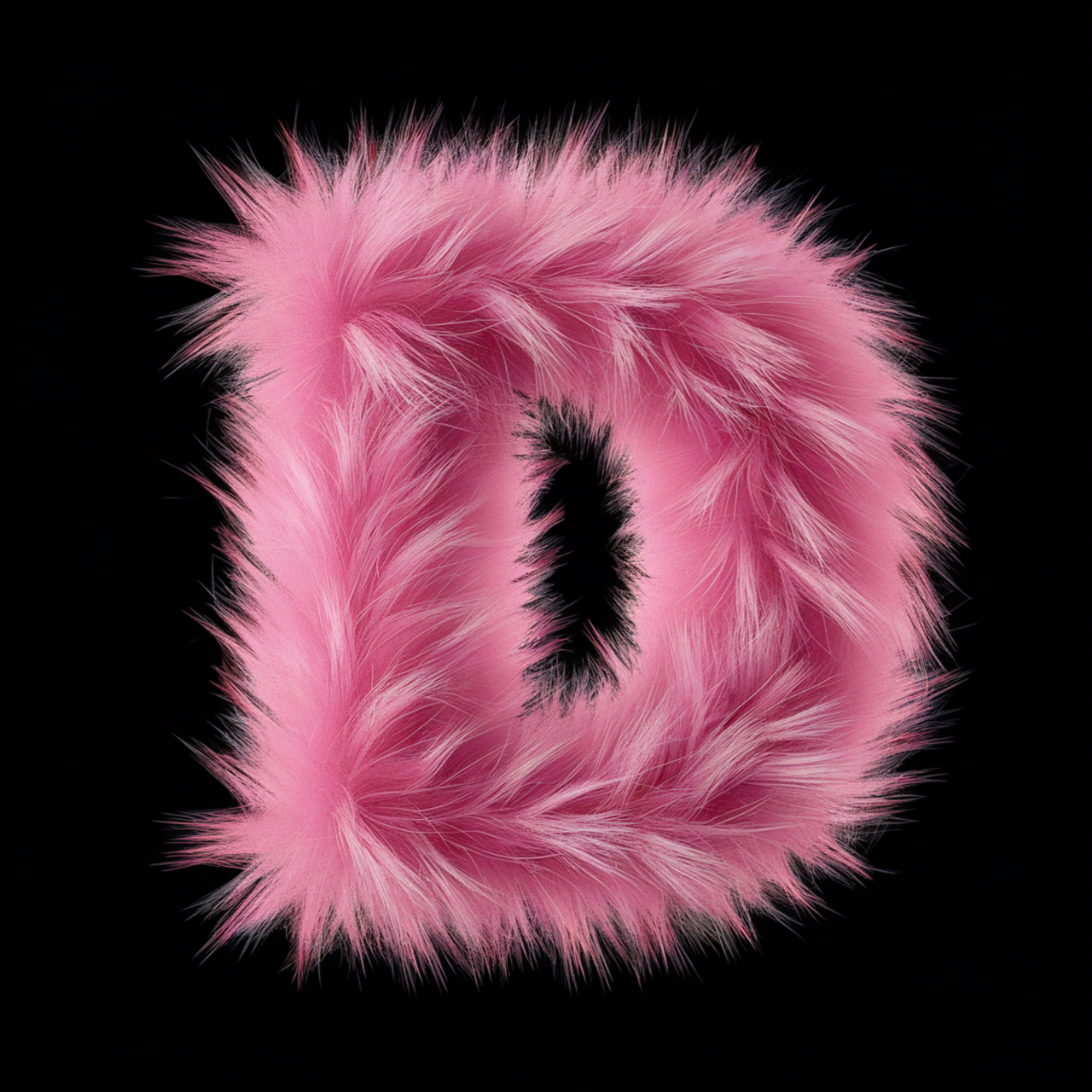 Schwarzer UNISEX Pullover "D Buchstabe"