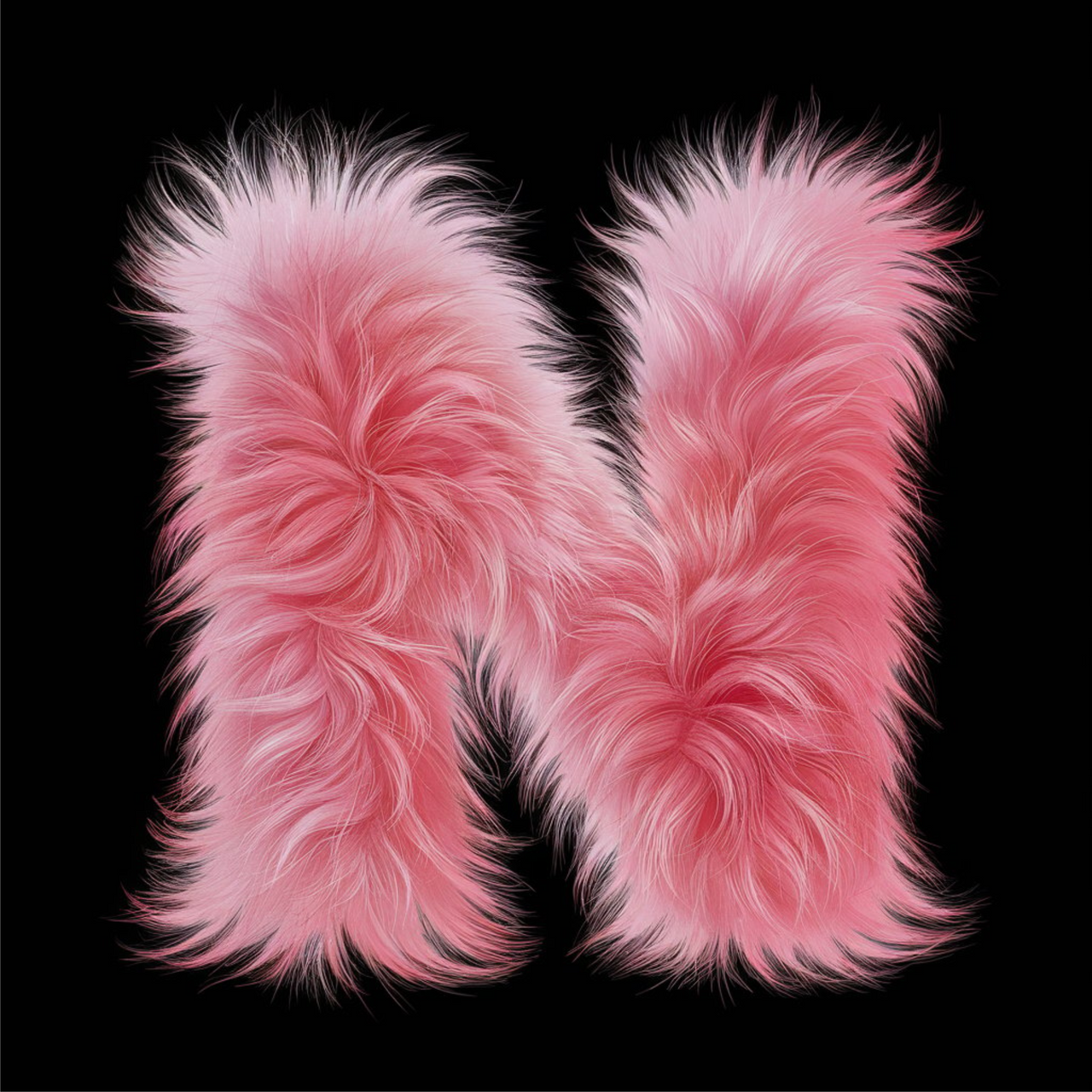 Čierne UNISEX tričko „Písmeno N“