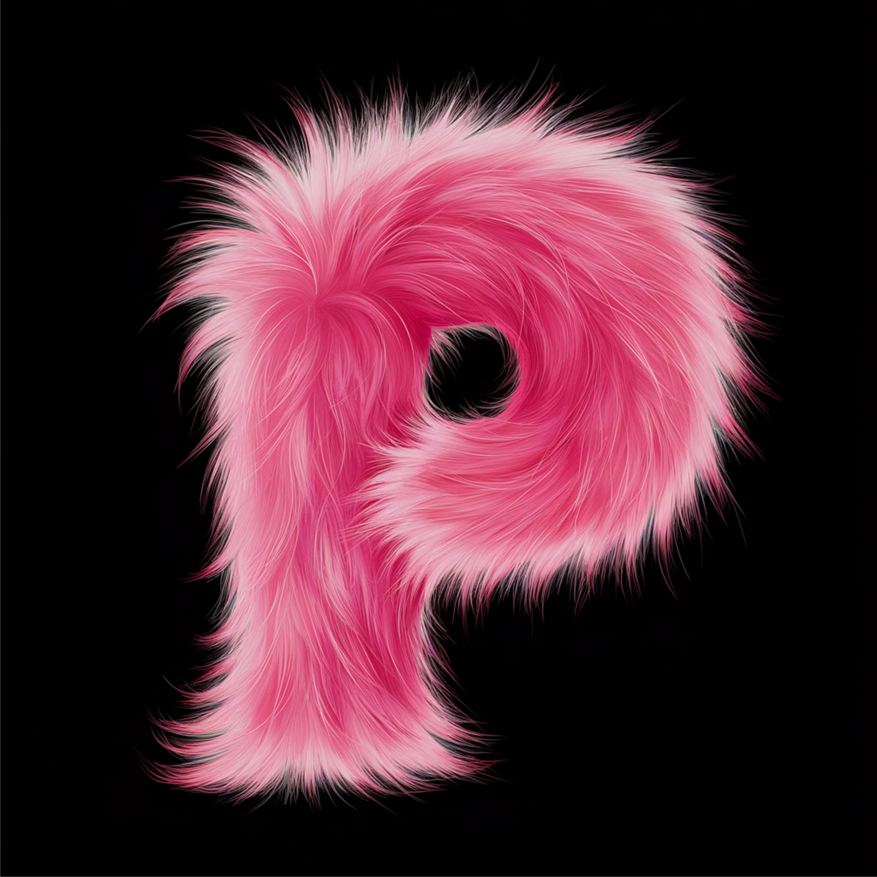 Čierne UNISEX tričko „Písmeno P“