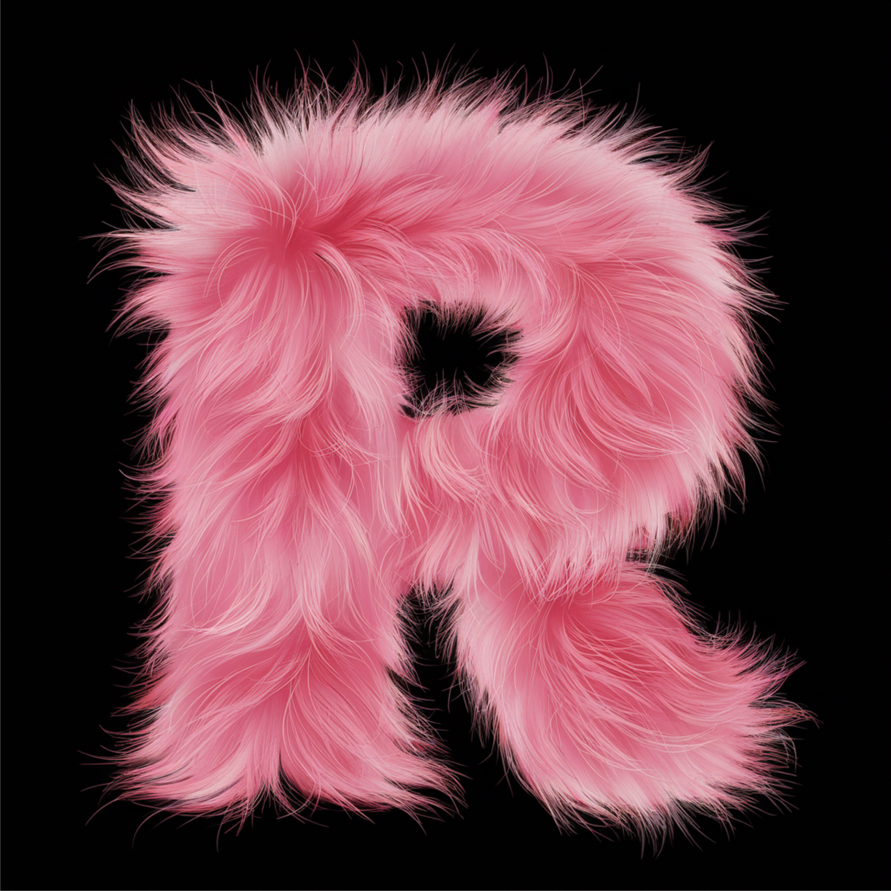 Čierne UNISEX tričko „Písmeno R“