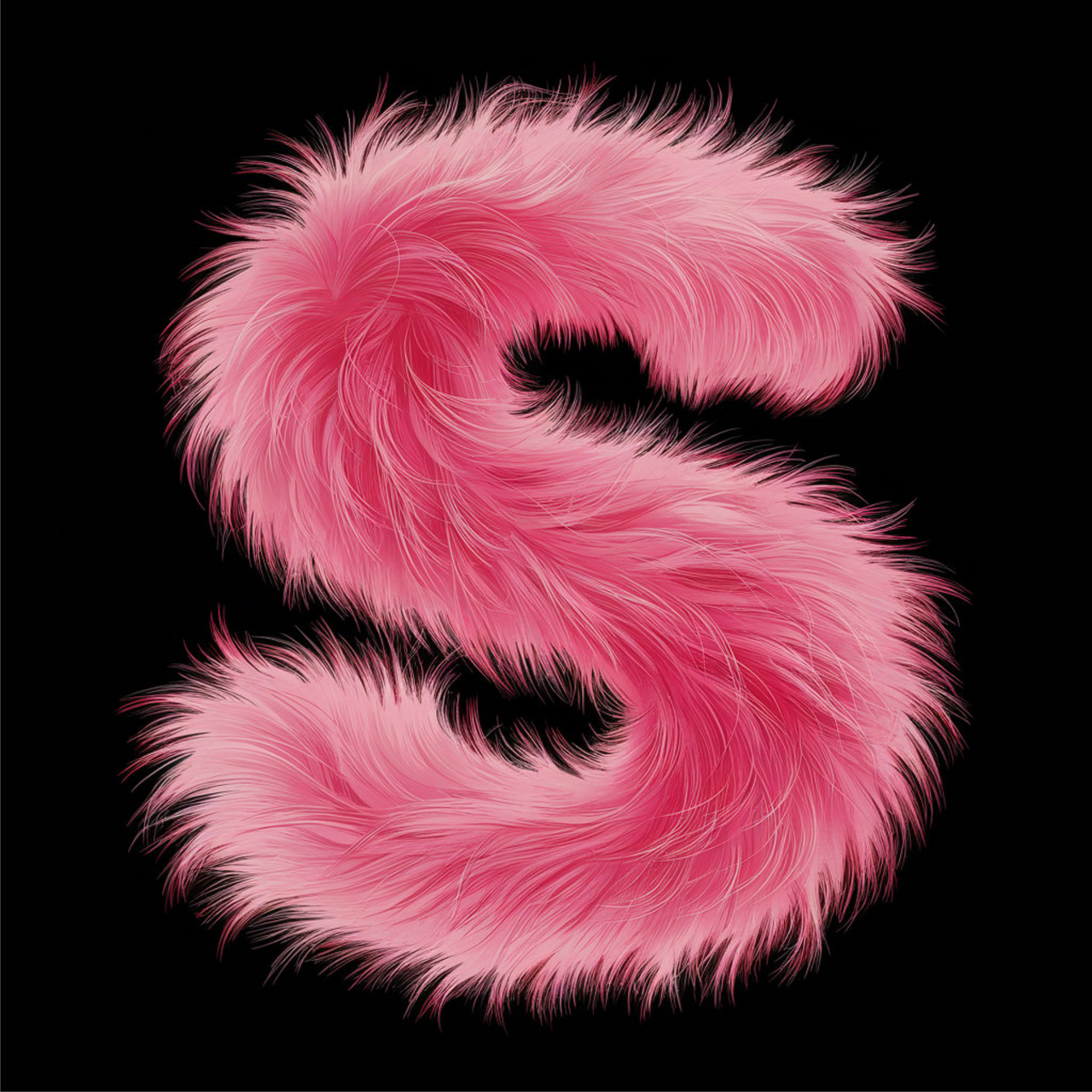 Čierne UNISEX tričko „Písmeno S“