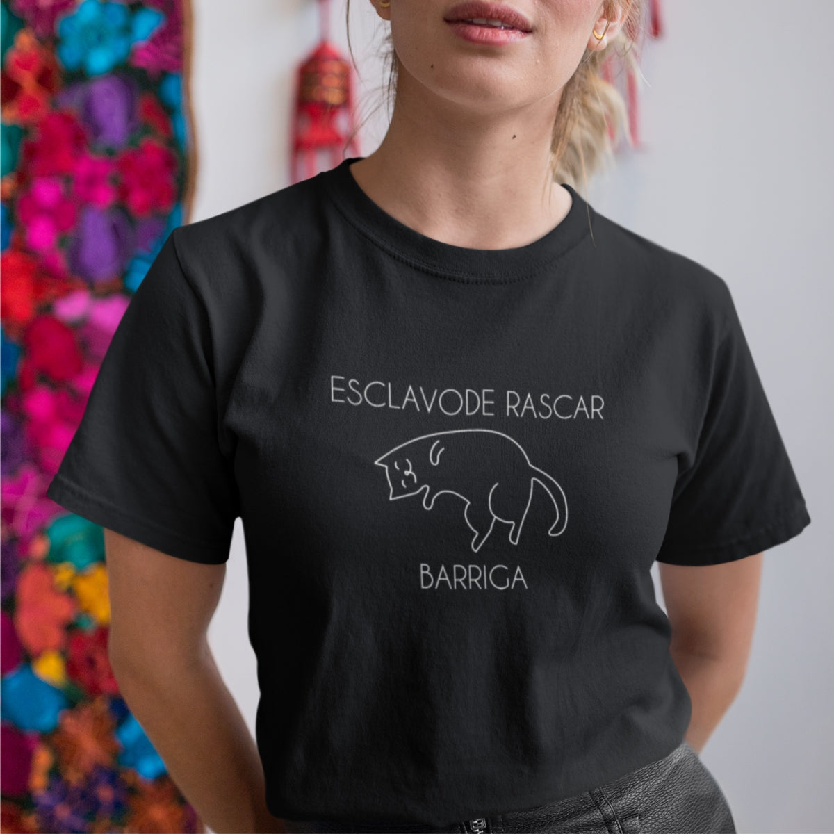 Čierne UNISEX tričko „Barriga“