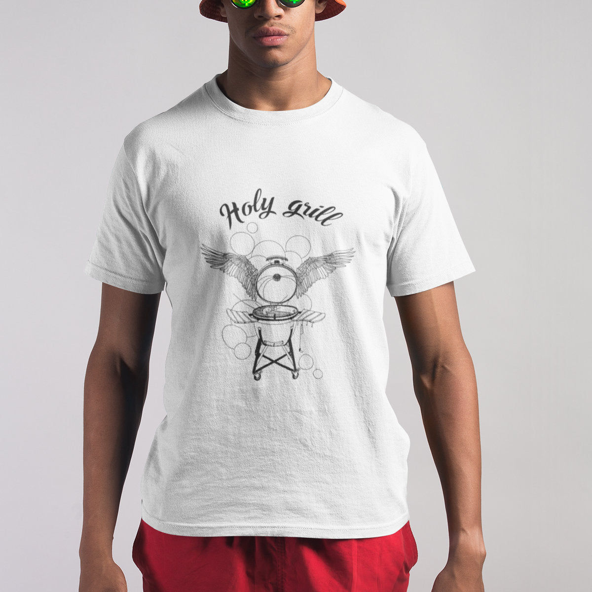 Biele tričko „Holy grill“
