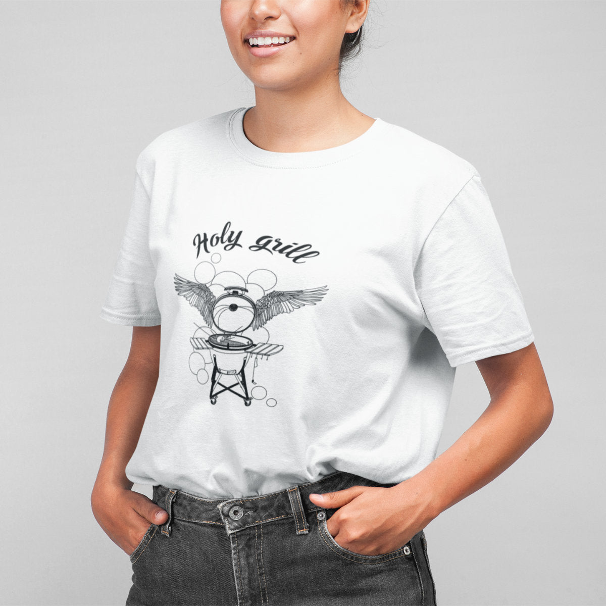White T-shirt Holy grill