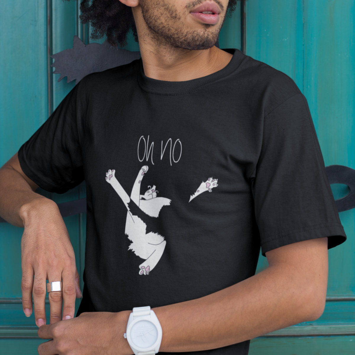 Čierne tričko „Oh no“