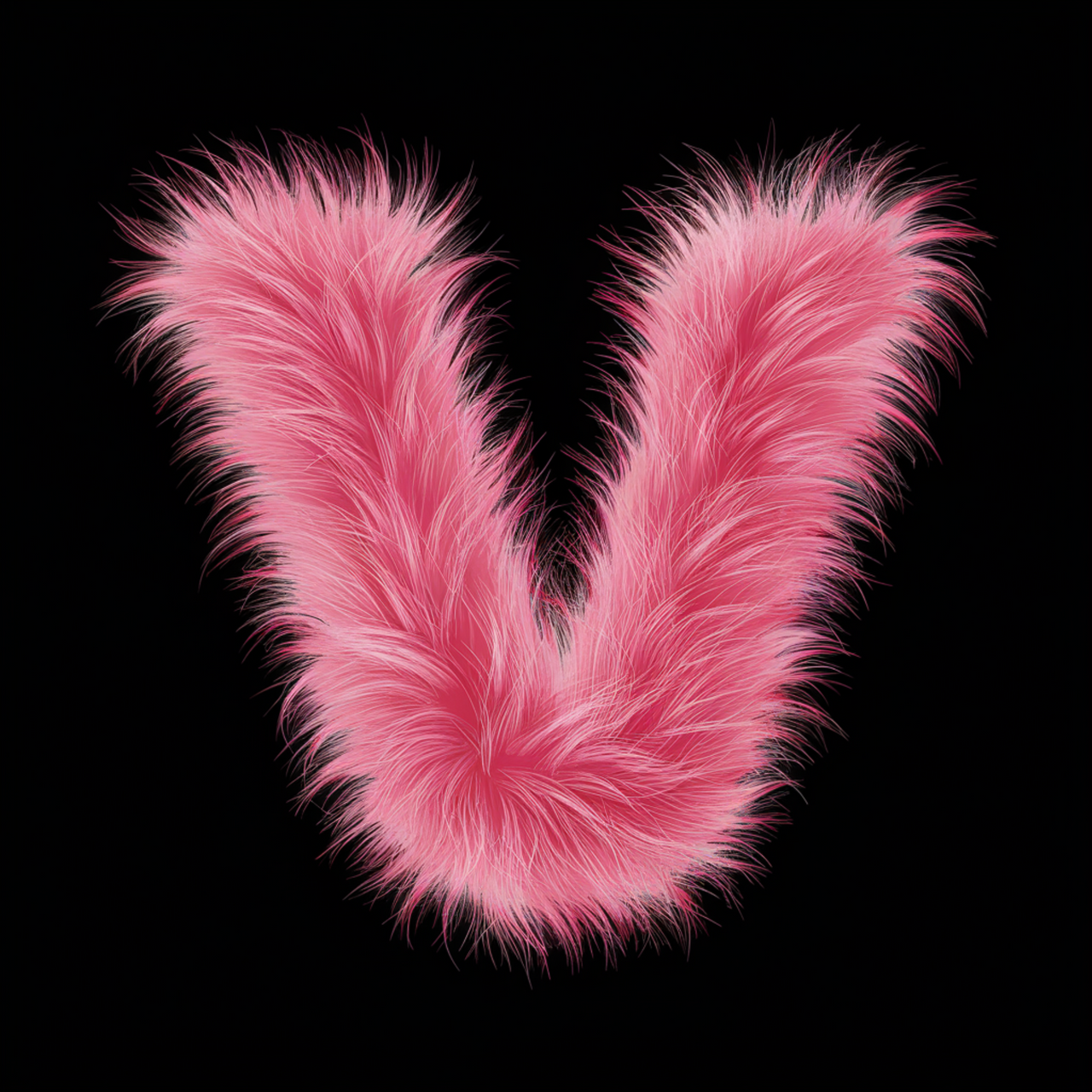 Čierne UNISEX tričko „Písmeno V“