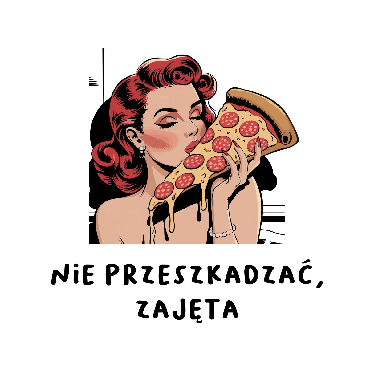 Weißes UNISEX T-Shirt "Bitte nicht stören, beschäftigt"