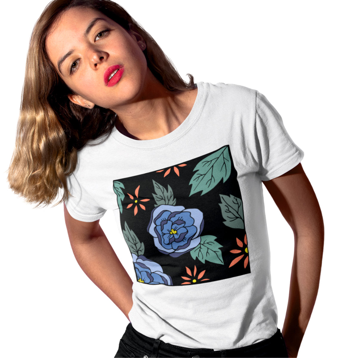 Biele UNISEX tričko „Čierna“