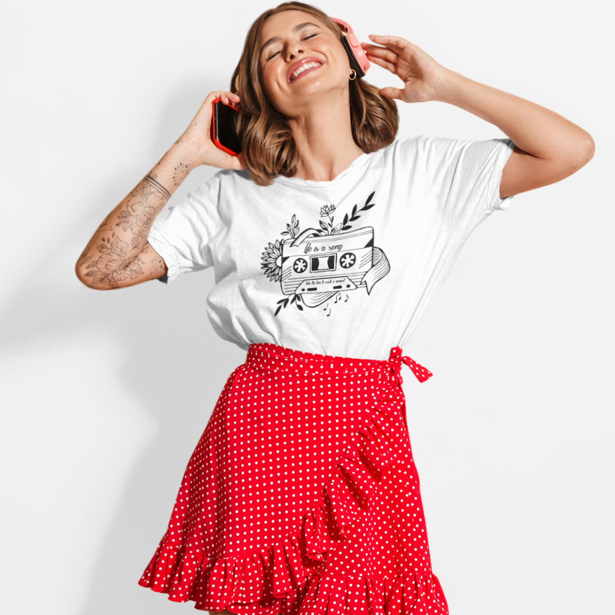 Biele tričko „Tape“