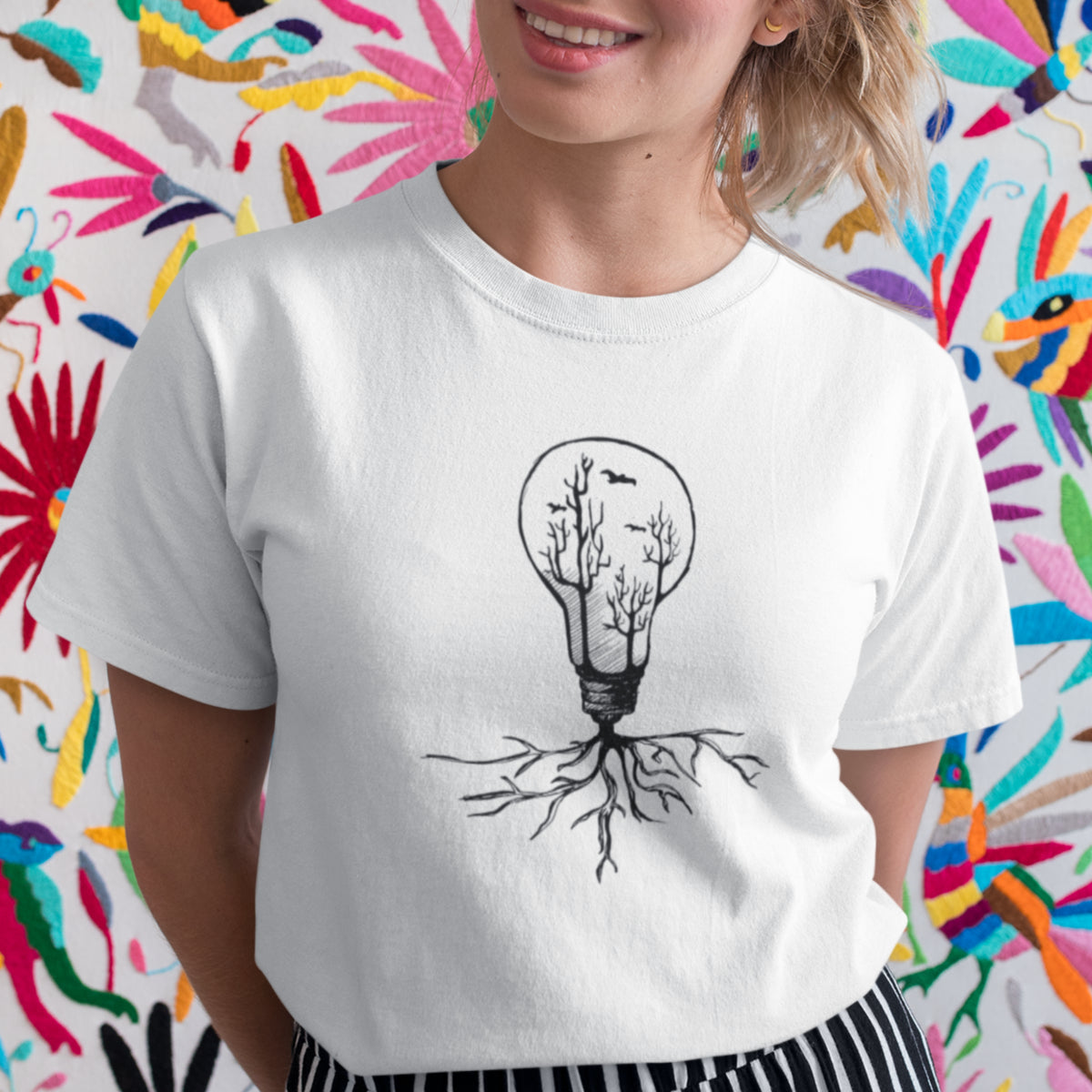 Biele tričko „Light Bulb“