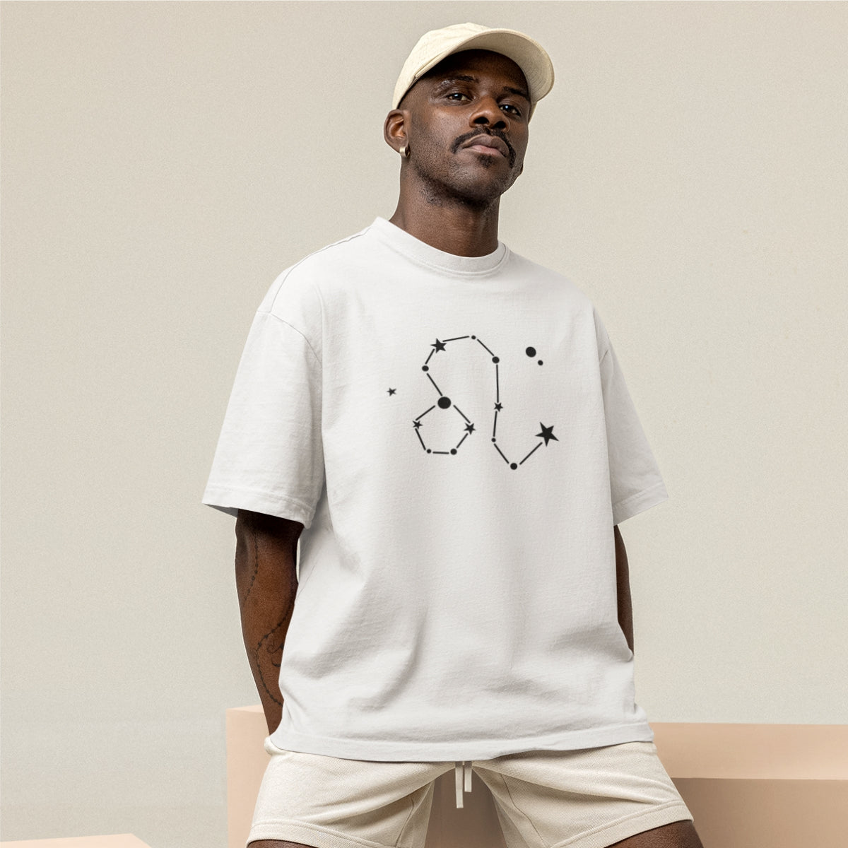 Biele tričko „Znamenie Leva“