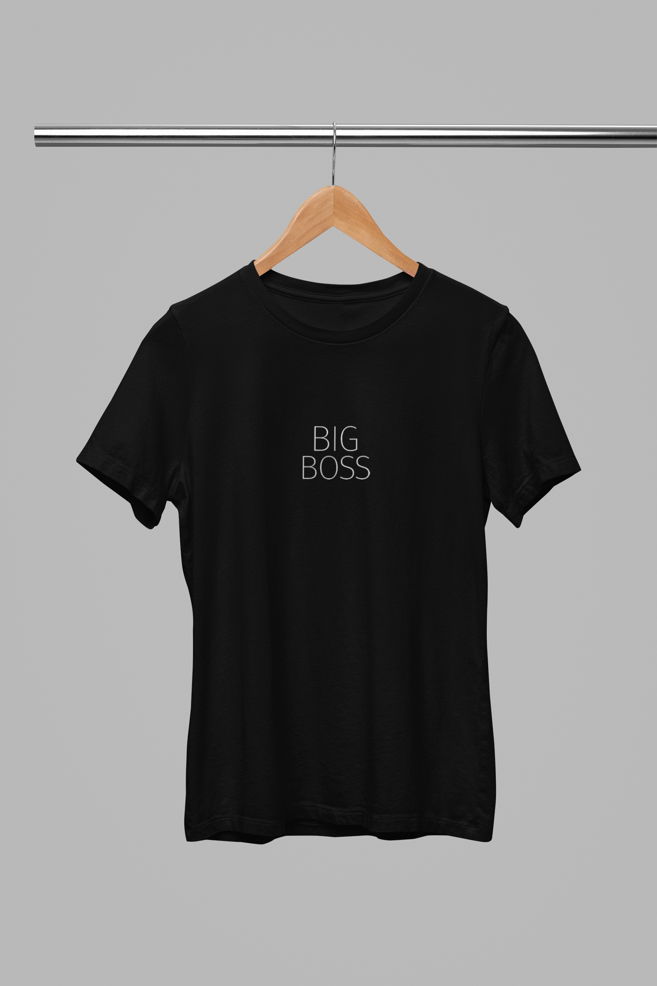 Čierne UNISEX tričko "Big Bos"