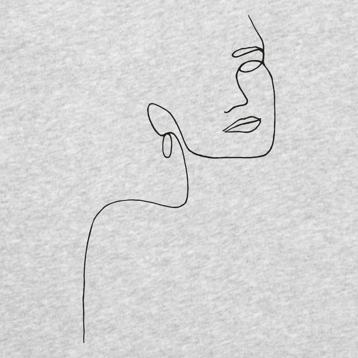 Hall Melange UNISEX T-särk Tüdruk