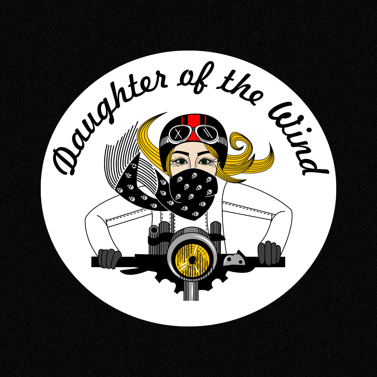 Čierne tričko „Dcéra vetra“