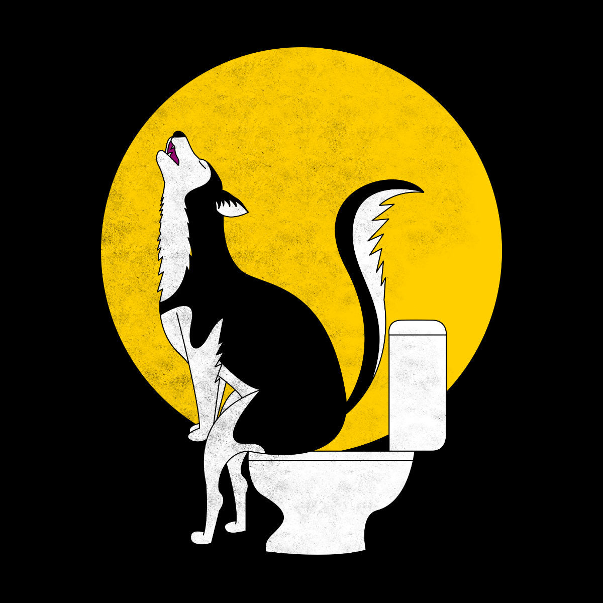 Čierne tričko „The howling“