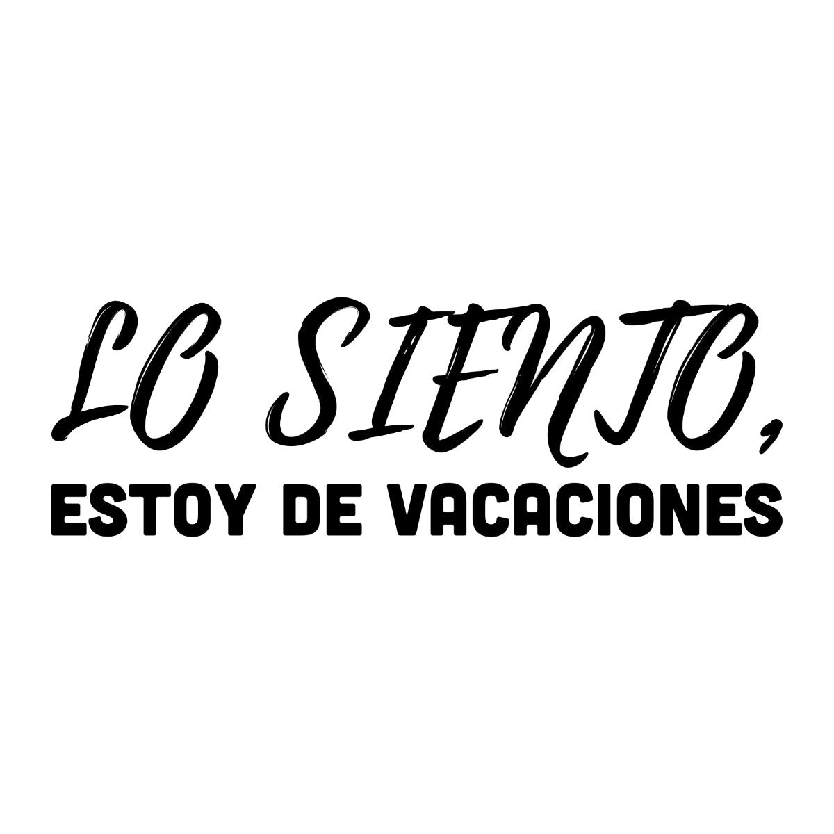 Biele tričko „Sorry, I'm on vacation“