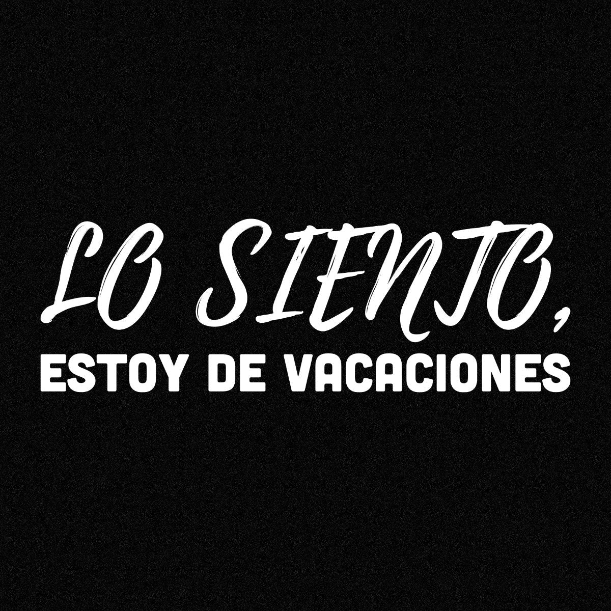 Čierne tričko „Sorry, I'm on vacation“