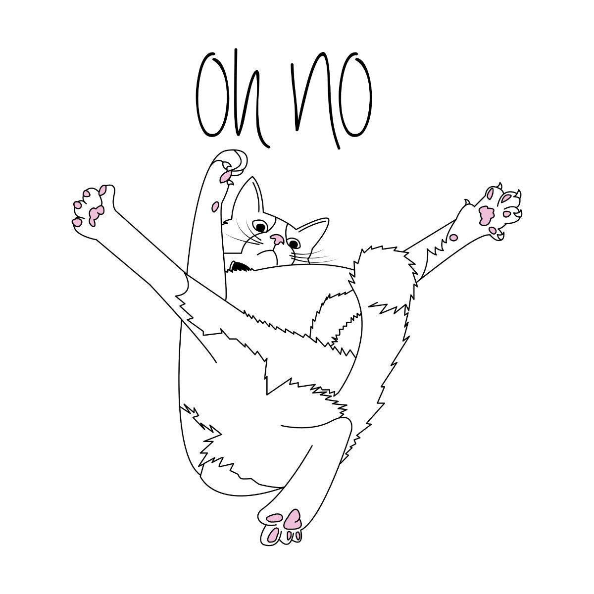 Biele tričko „Oh no“