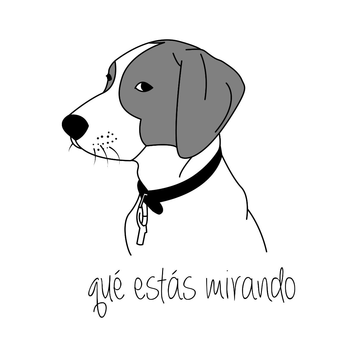 Biele tričko „Why are you staring at me?“