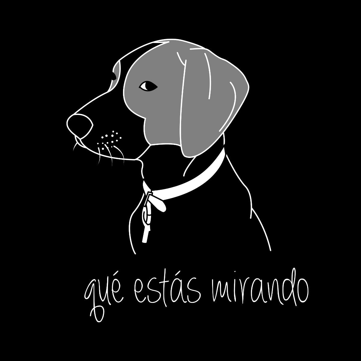 Čierne tričko „Why are you staring at me?“